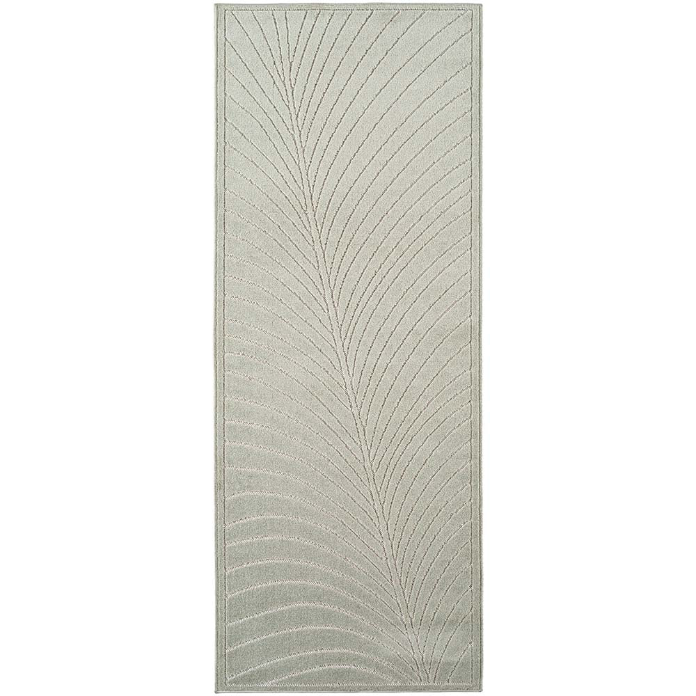 Tapis poils courts à relief FLORA Vert