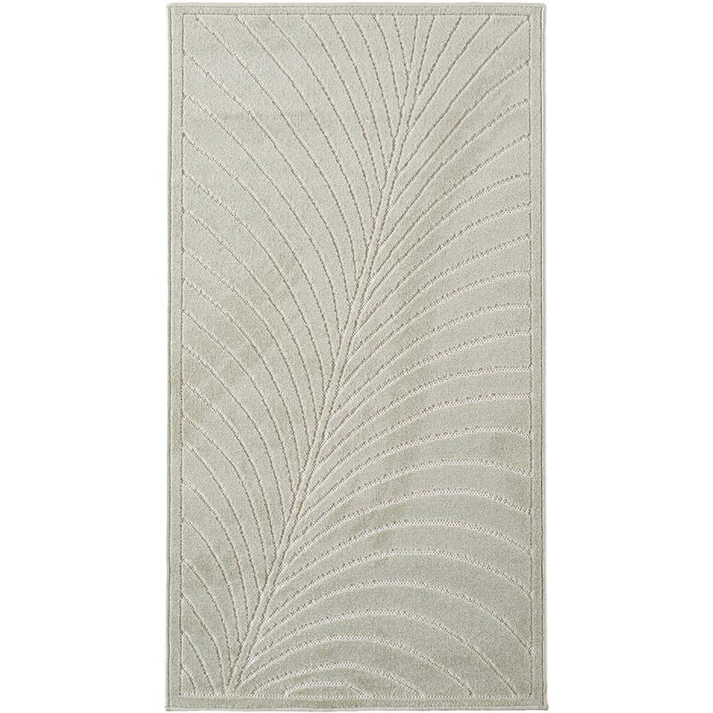 Tapis poils courts à relief FLORA Vert
