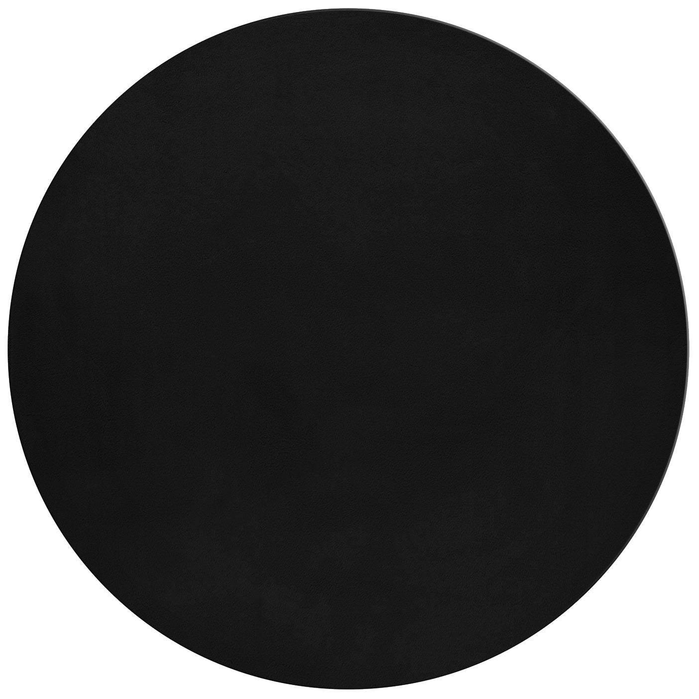 Tapis rond Fourrure toucher doux - Noir – STUDIO DECO