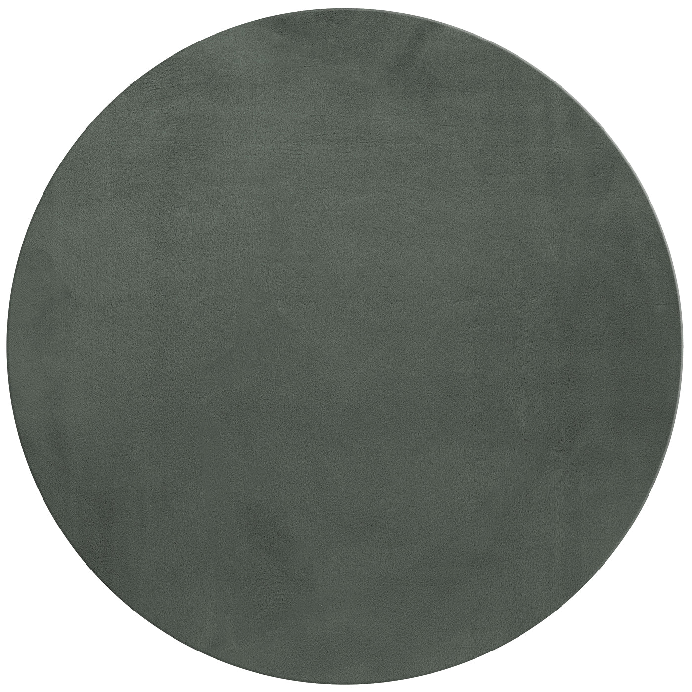 Tapis rond Fourrure toucher doux - Vert – STUDIO DECO