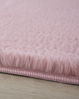 Tapis rond Fourrure toucher doux - Rose – STUDIO DECO