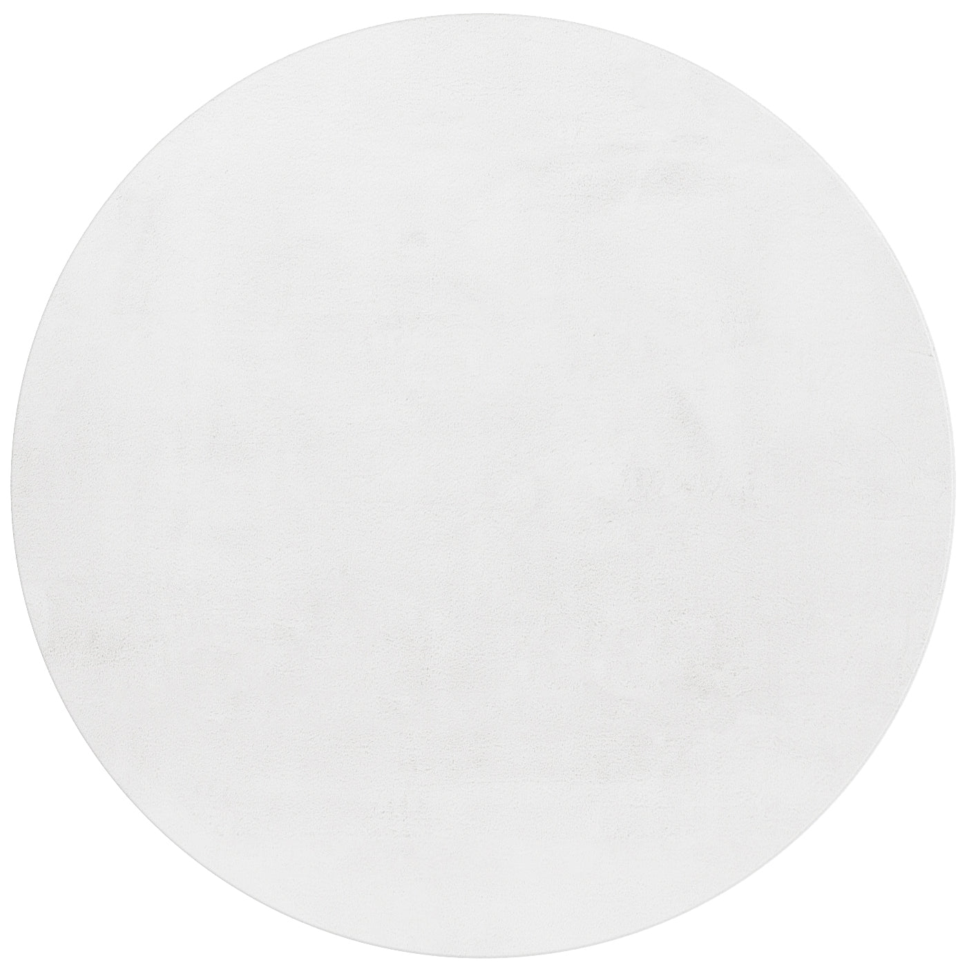 Tapis rond Fourrure toucher doux - Blanc – STUDIO DECO