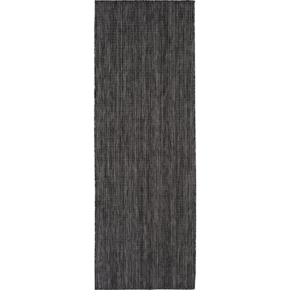Tapis aspect jute noués Noir