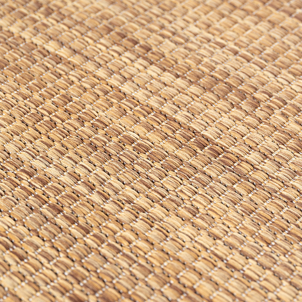 Tapis aspect jute noués Marron