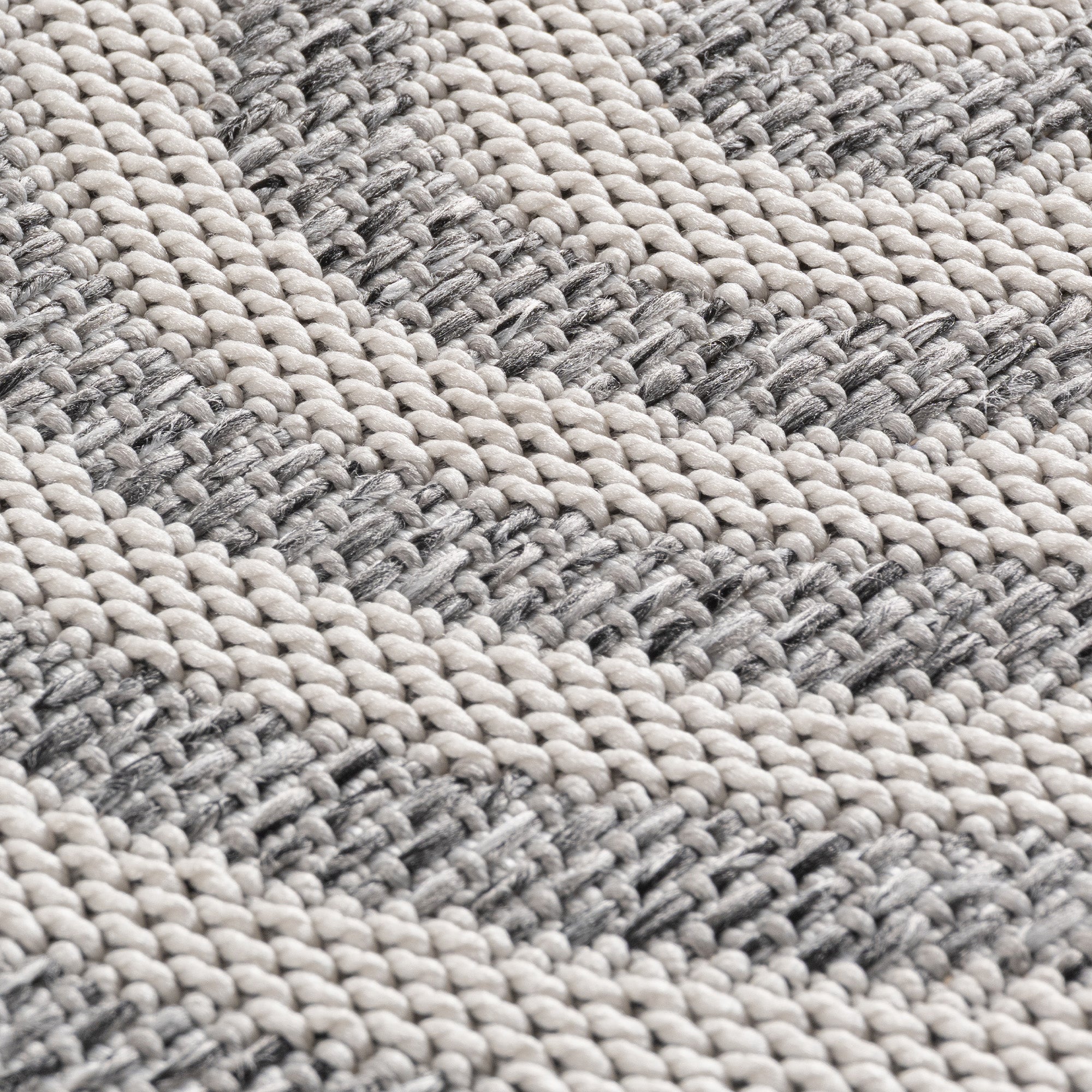 Tapis extérieur et intérieur à motifs géométriques Gris