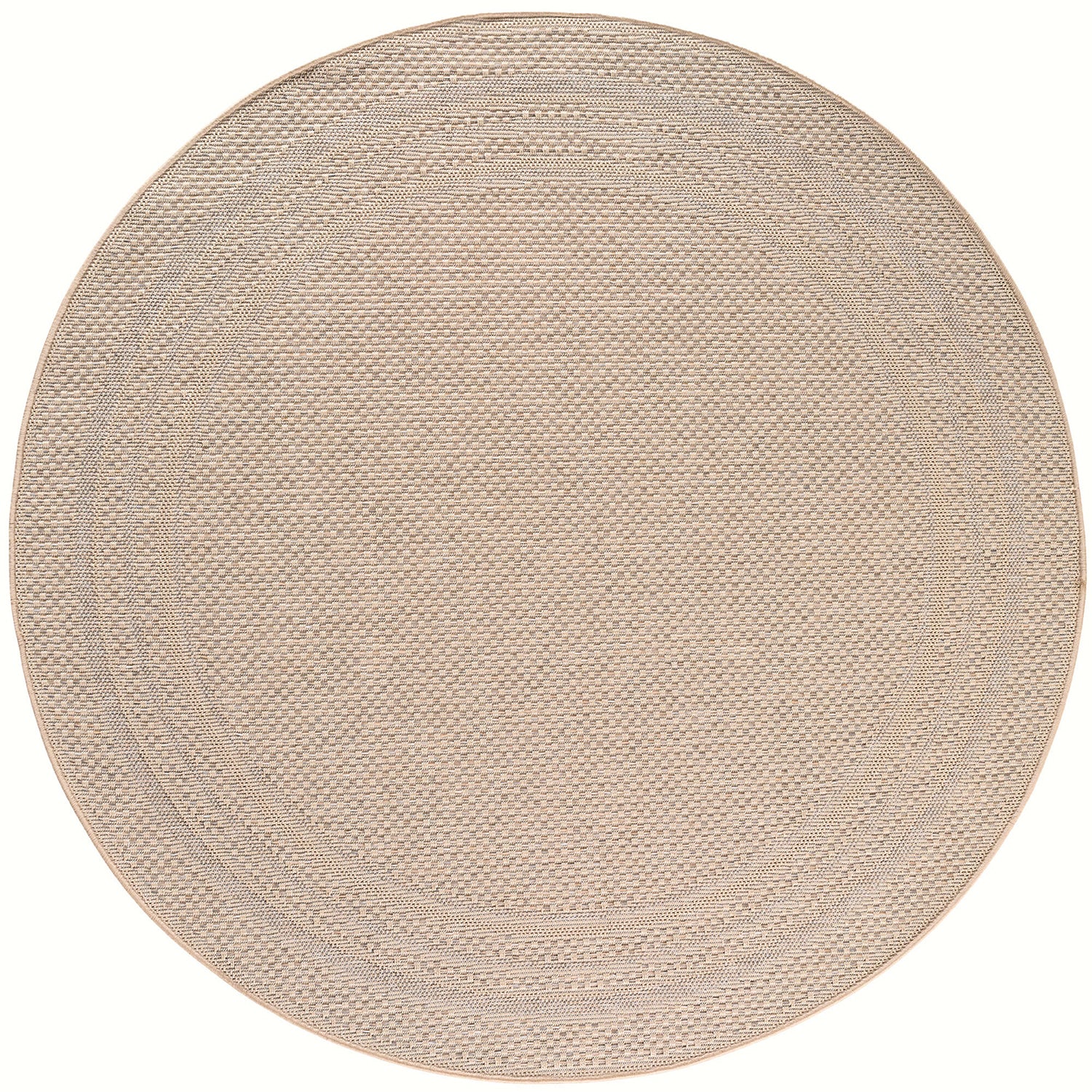 Tapis extérieur rond Beige