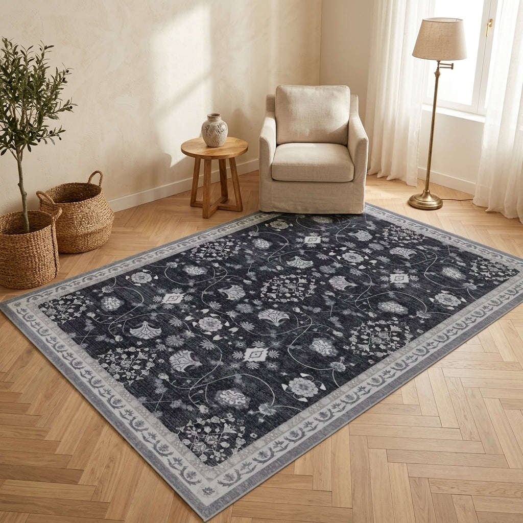 Tapis lavable Vintage Onyx