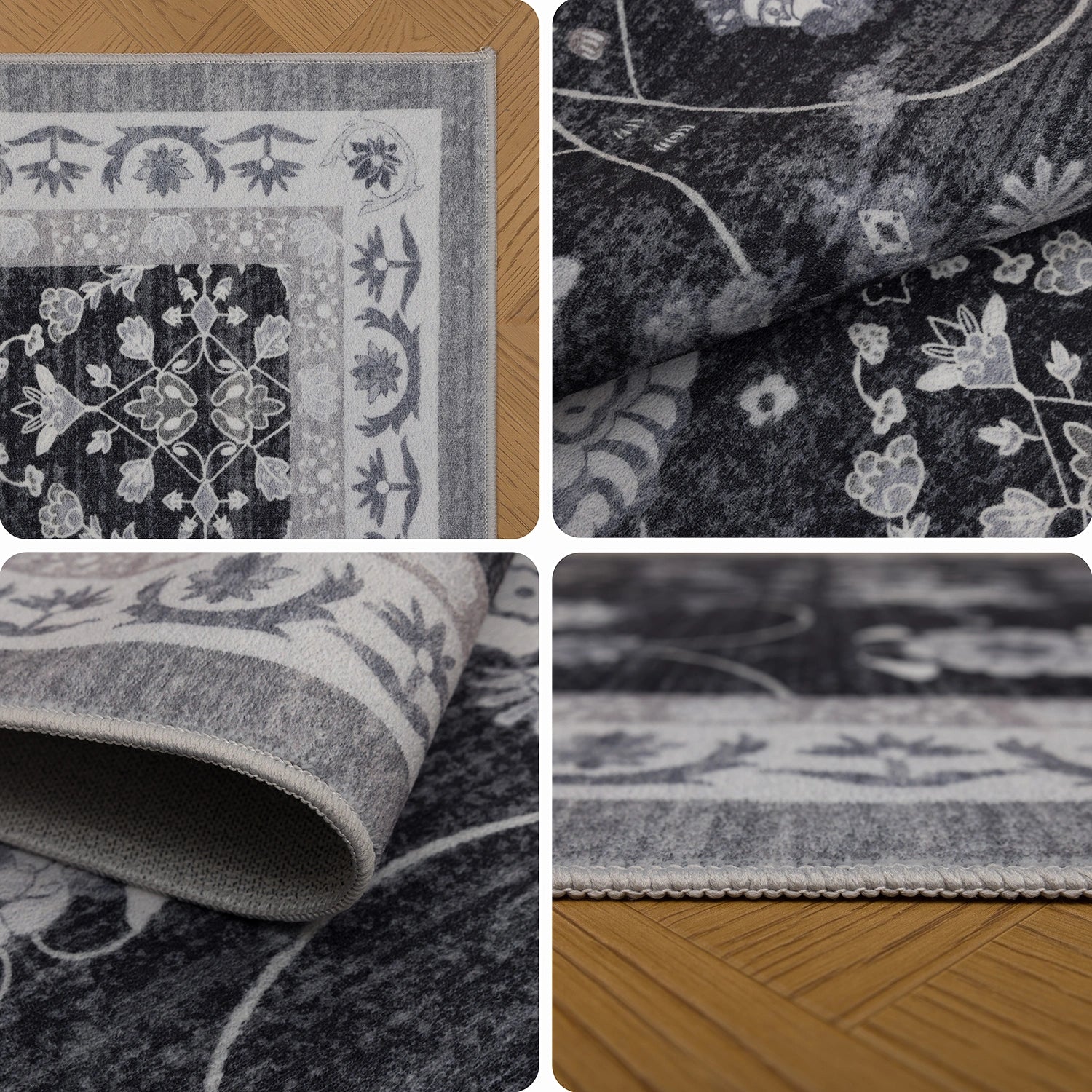 Tapis lavable Vintage Onyx