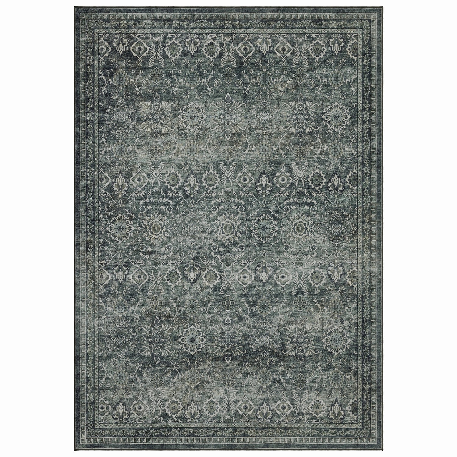 Tapis lavable Vintage Emeraude