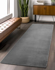 Tapis à poils doux Lavable Gris – STUDIO DECO