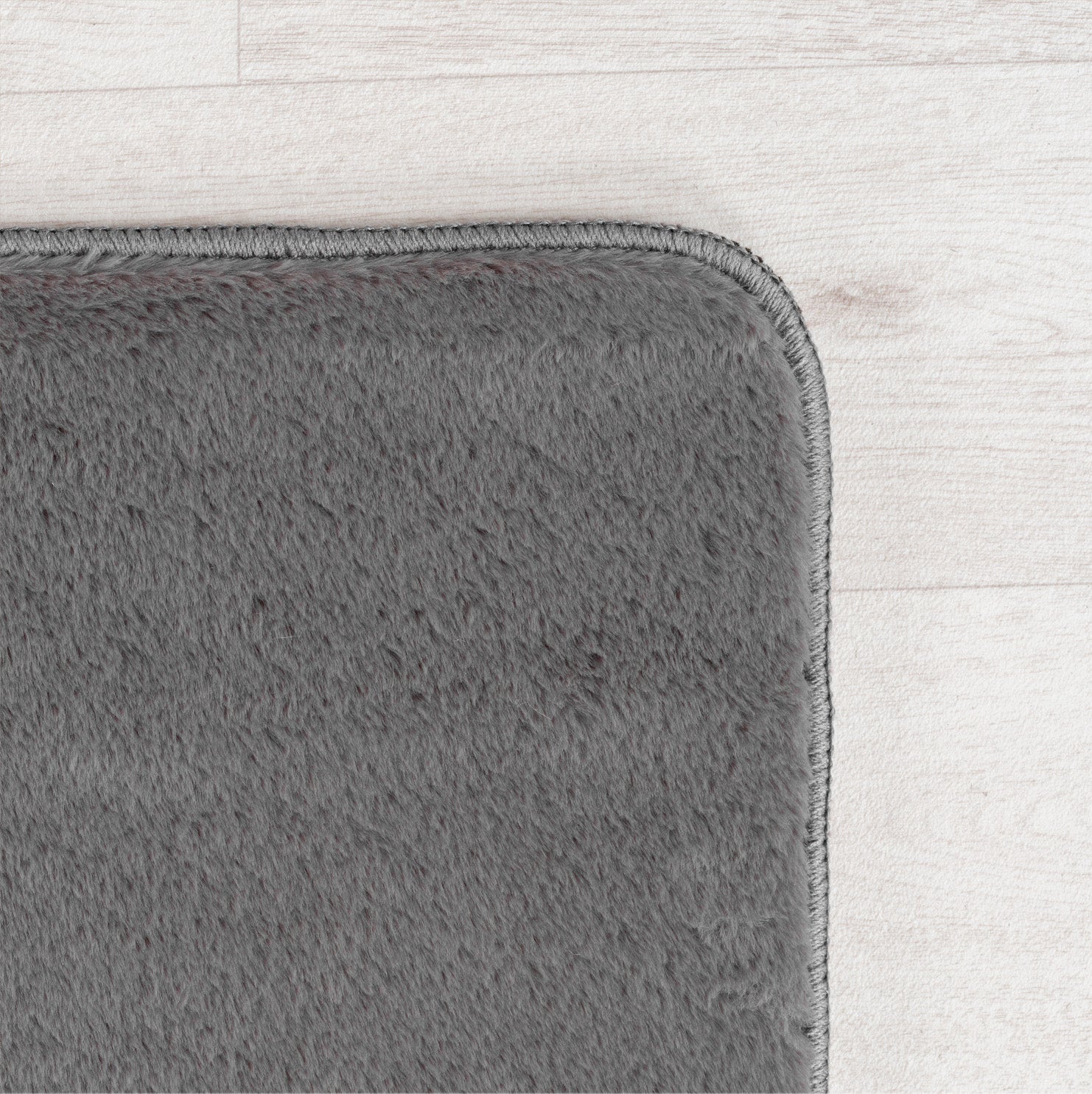 Tapis à poils doux Lavable Gris – STUDIO DECO