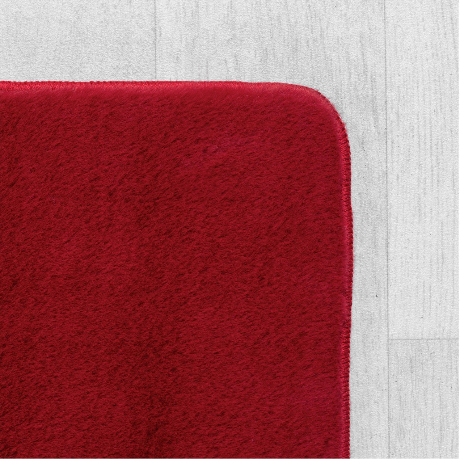 Tapis à poils doux Lavable Rouge – STUDIO DECO
