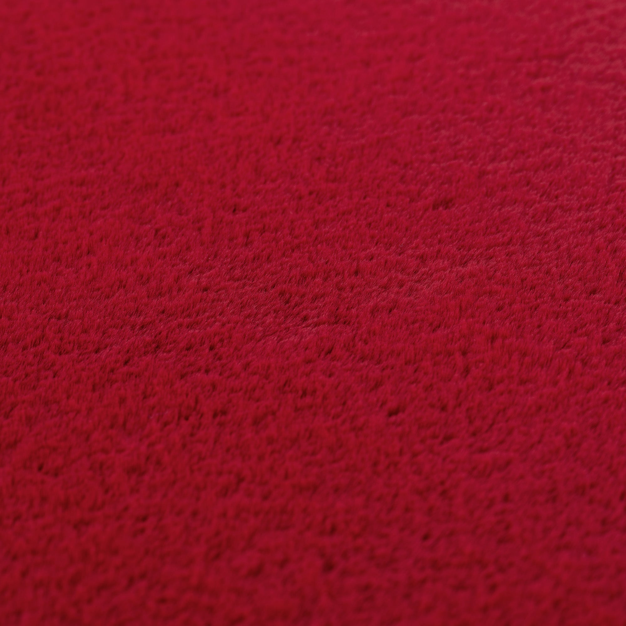 Tapis Rond à poils doux Lavable Rouge – STUDIO DECO