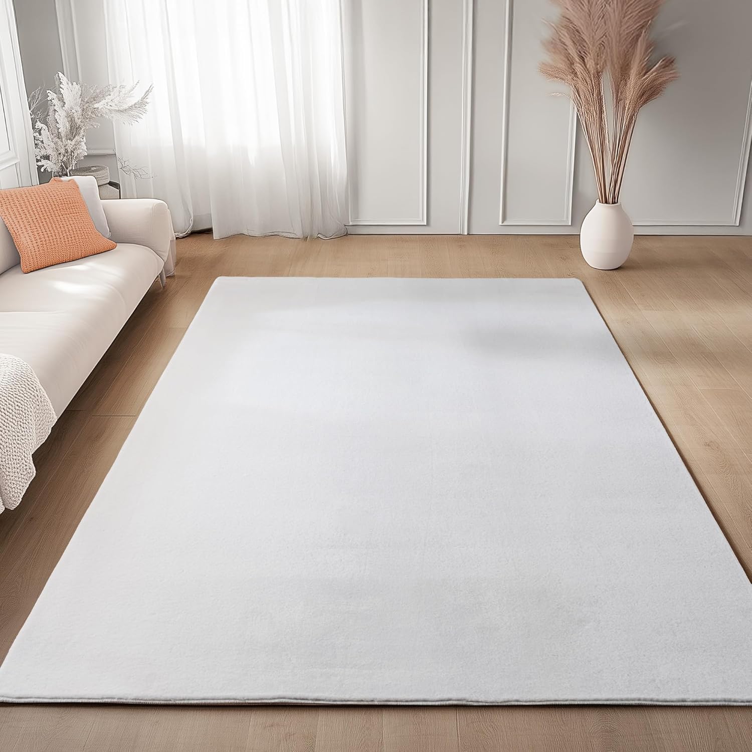 Tapis à poils doux Lavable Blanc – STUDIO DECO