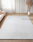 Tapis à poils doux Lavable Blanc – STUDIO DECO