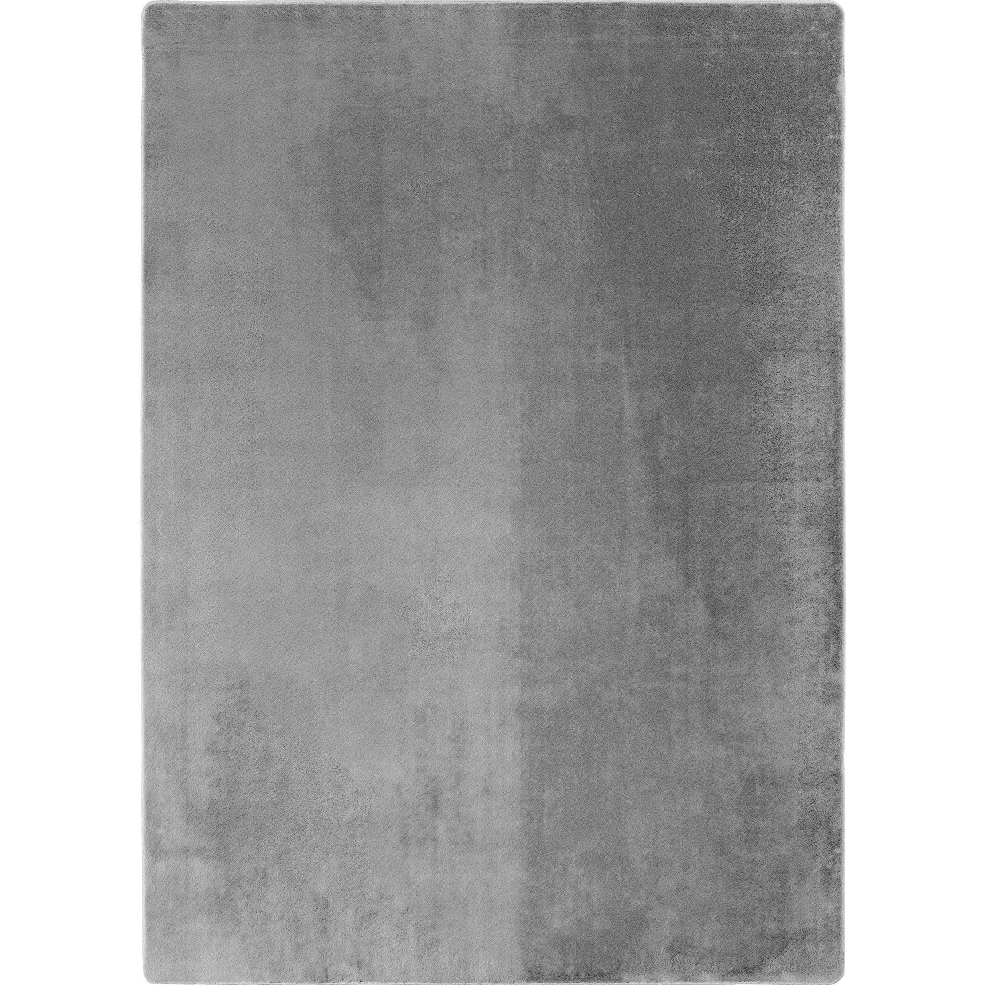 Tapis à poils doux Lavable Argent – STUDIO DECO