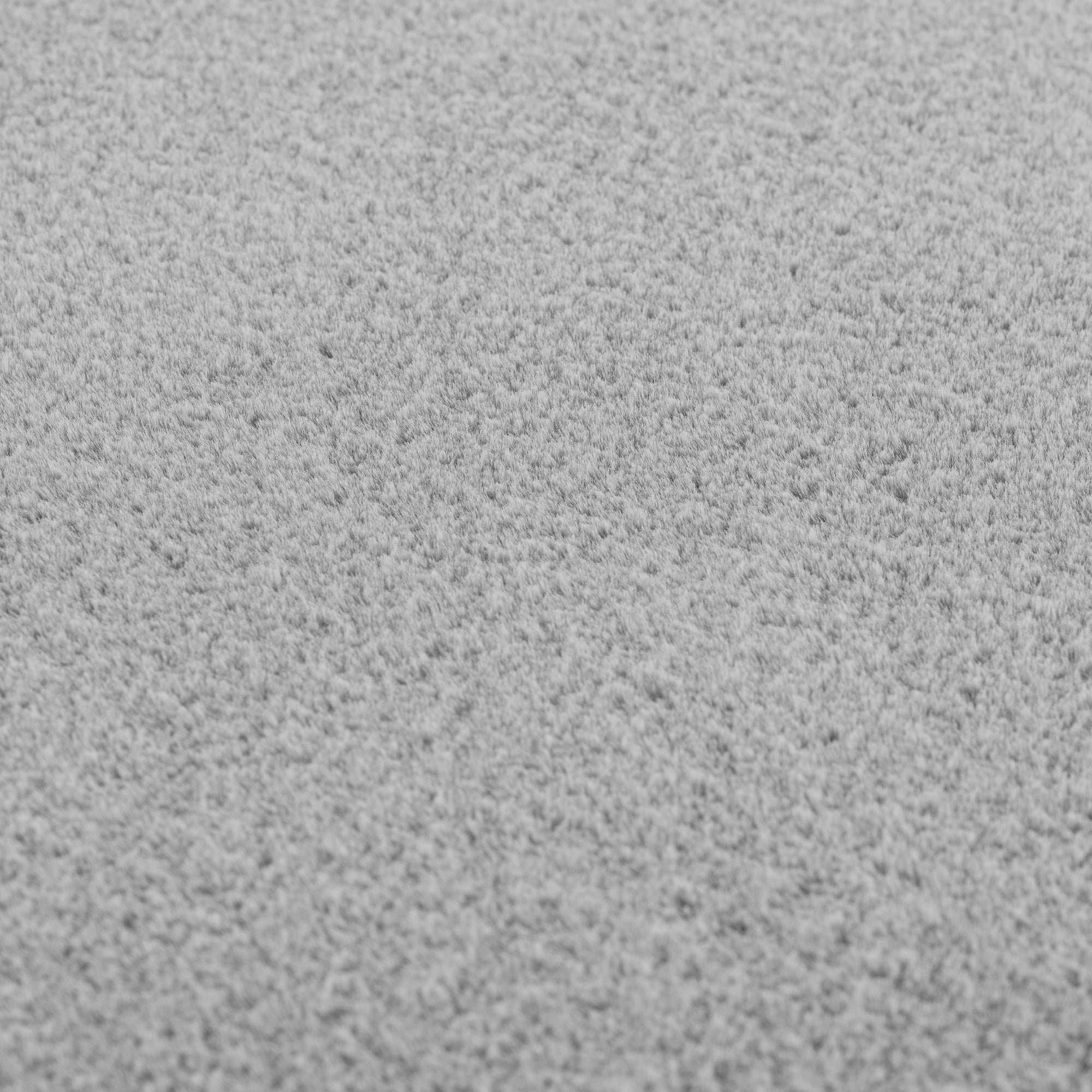 Tapis Rond à poils doux Lavable Argent – STUDIO DECO