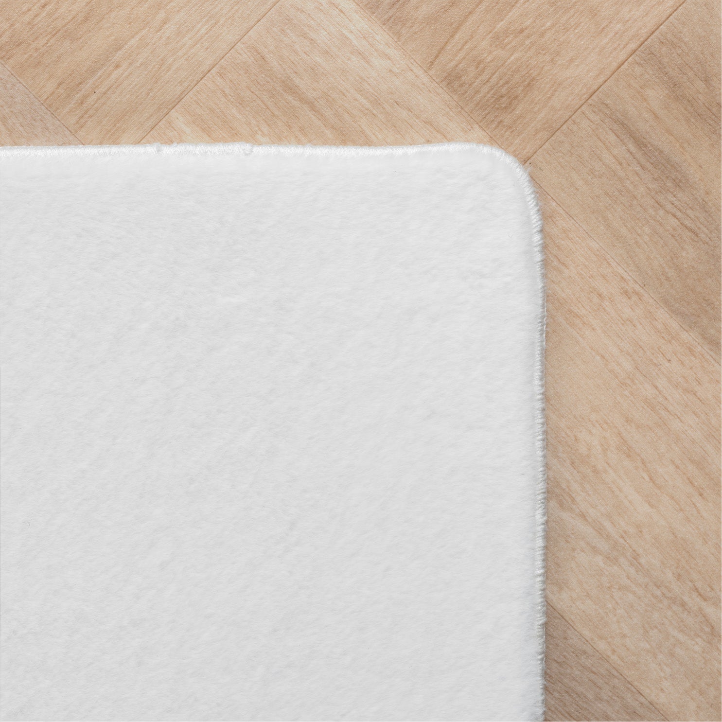 Tapis à poils doux Lavable Blanc – STUDIO DECO