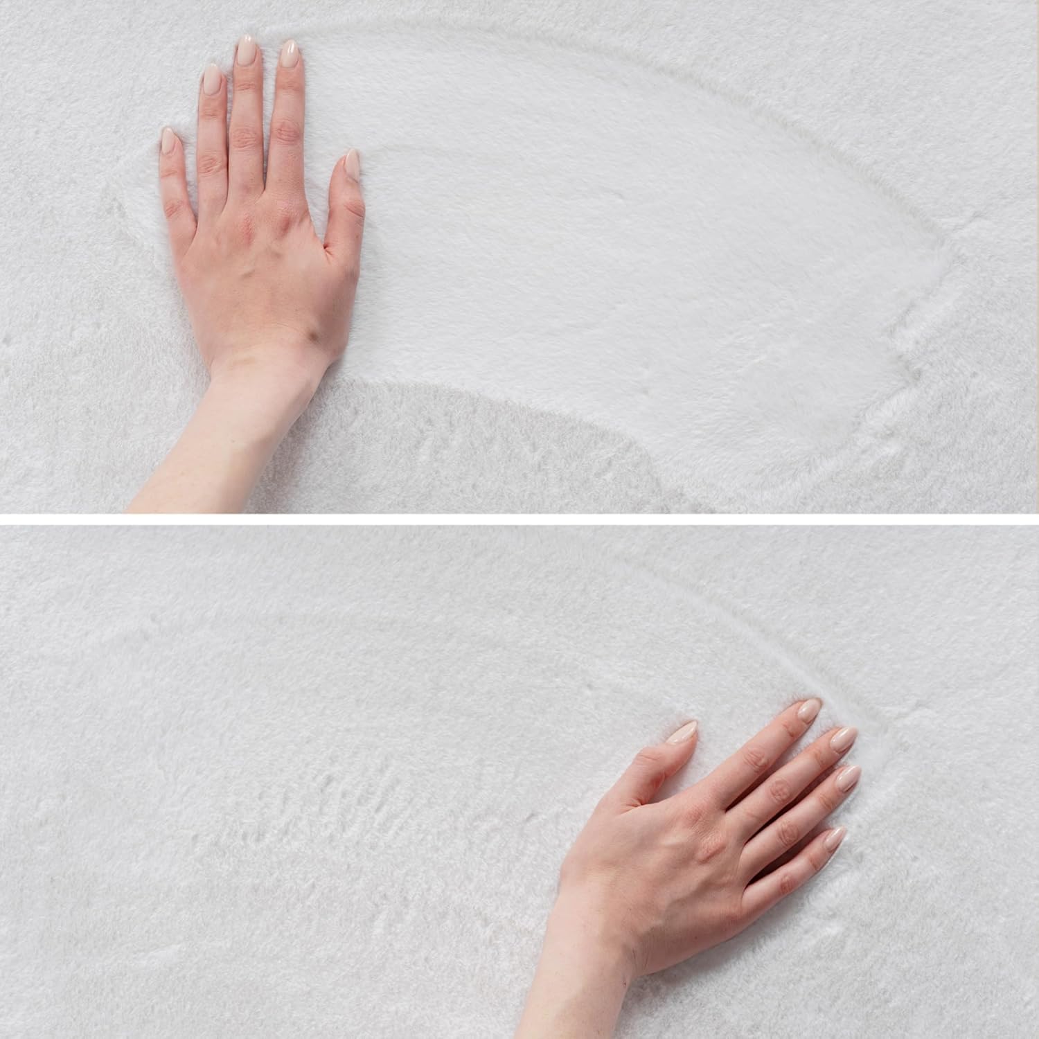 Tapis à poils doux Lavable Blanc – STUDIO DECO