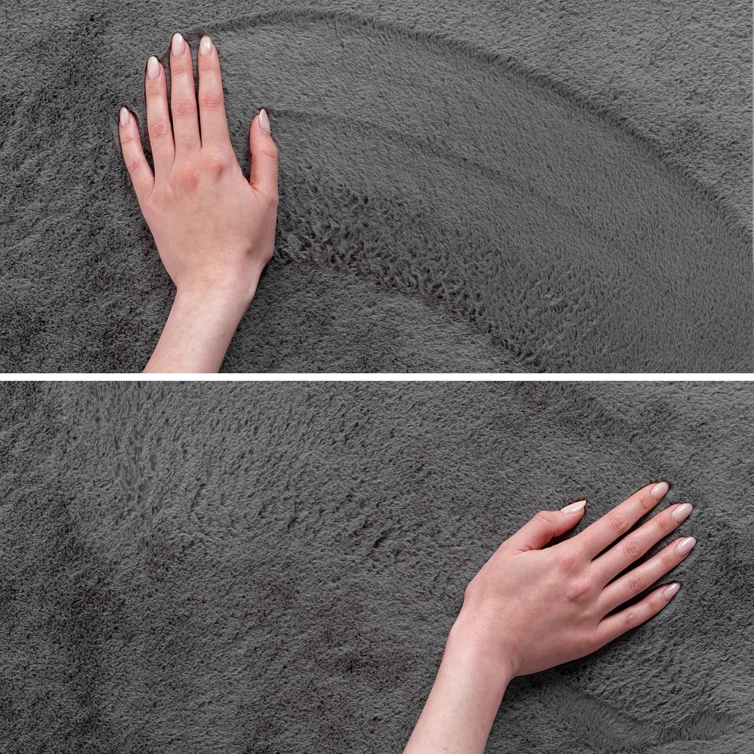 Tapis à poils doux Lavable Gris – STUDIO DECO