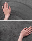 Tapis à poils doux Lavable Gris – STUDIO DECO