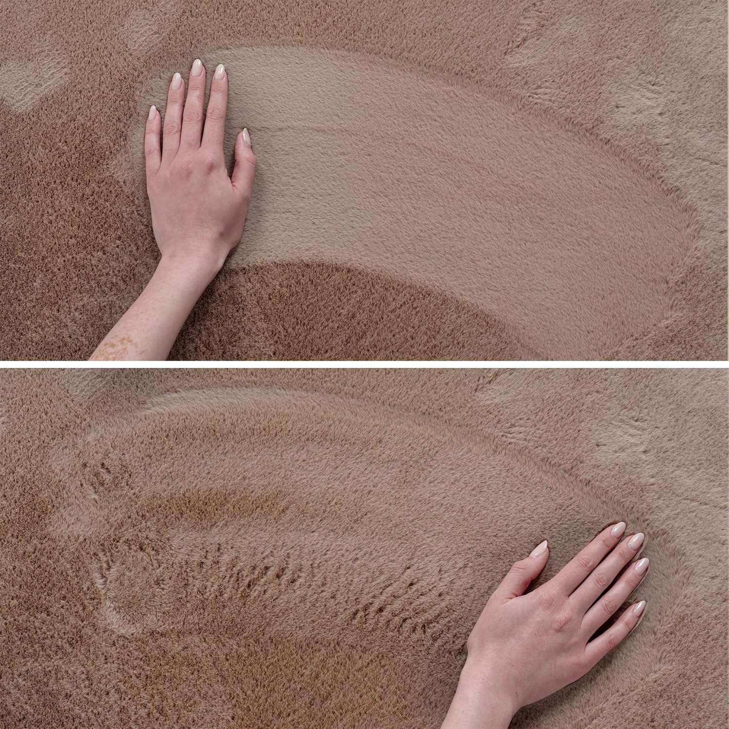 Tapis Rond à poils doux Lavable Mocca – STUDIO DECO