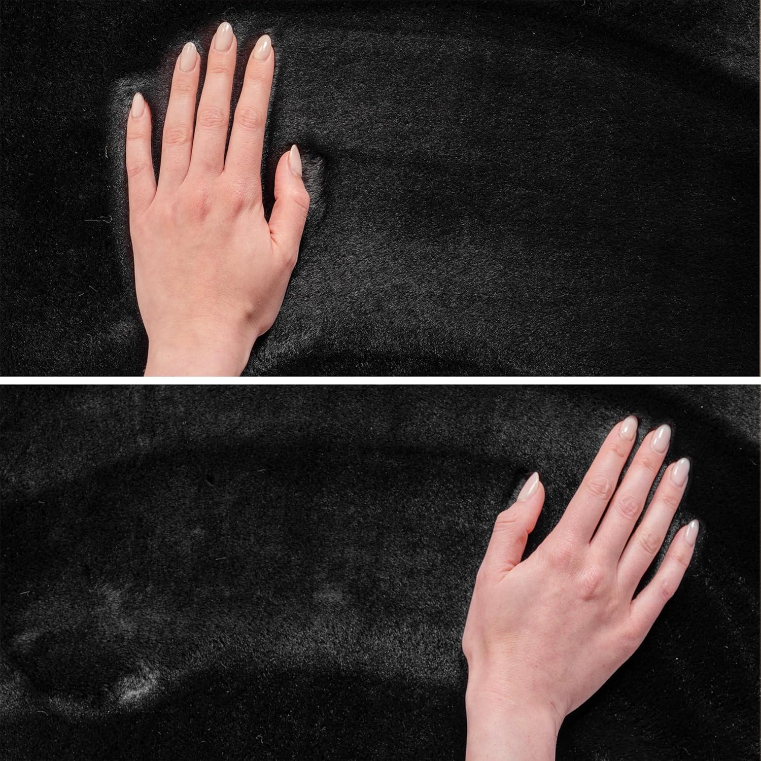 Tapis Rond à poils doux Lavable Noir – STUDIO DECO