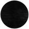 Tapis Rond à poils doux Lavable Noir – STUDIO DECO