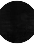 Tapis Rond à poils doux Lavable Noir – STUDIO DECO