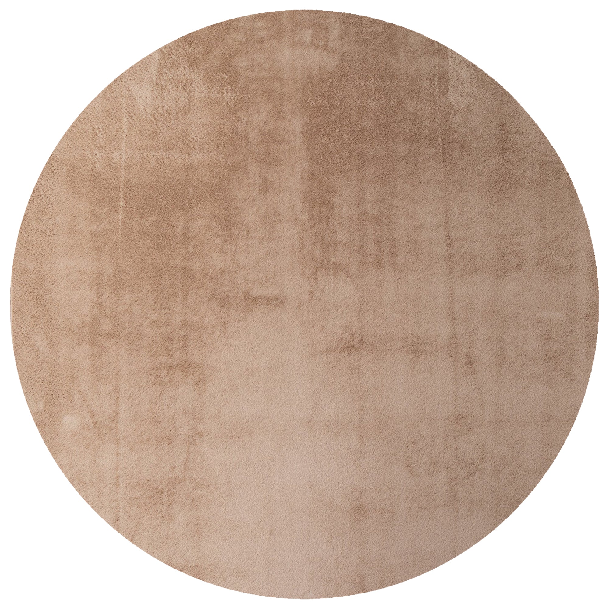 Tapis Rond à poils doux Lavable Beige – STUDIO DECO