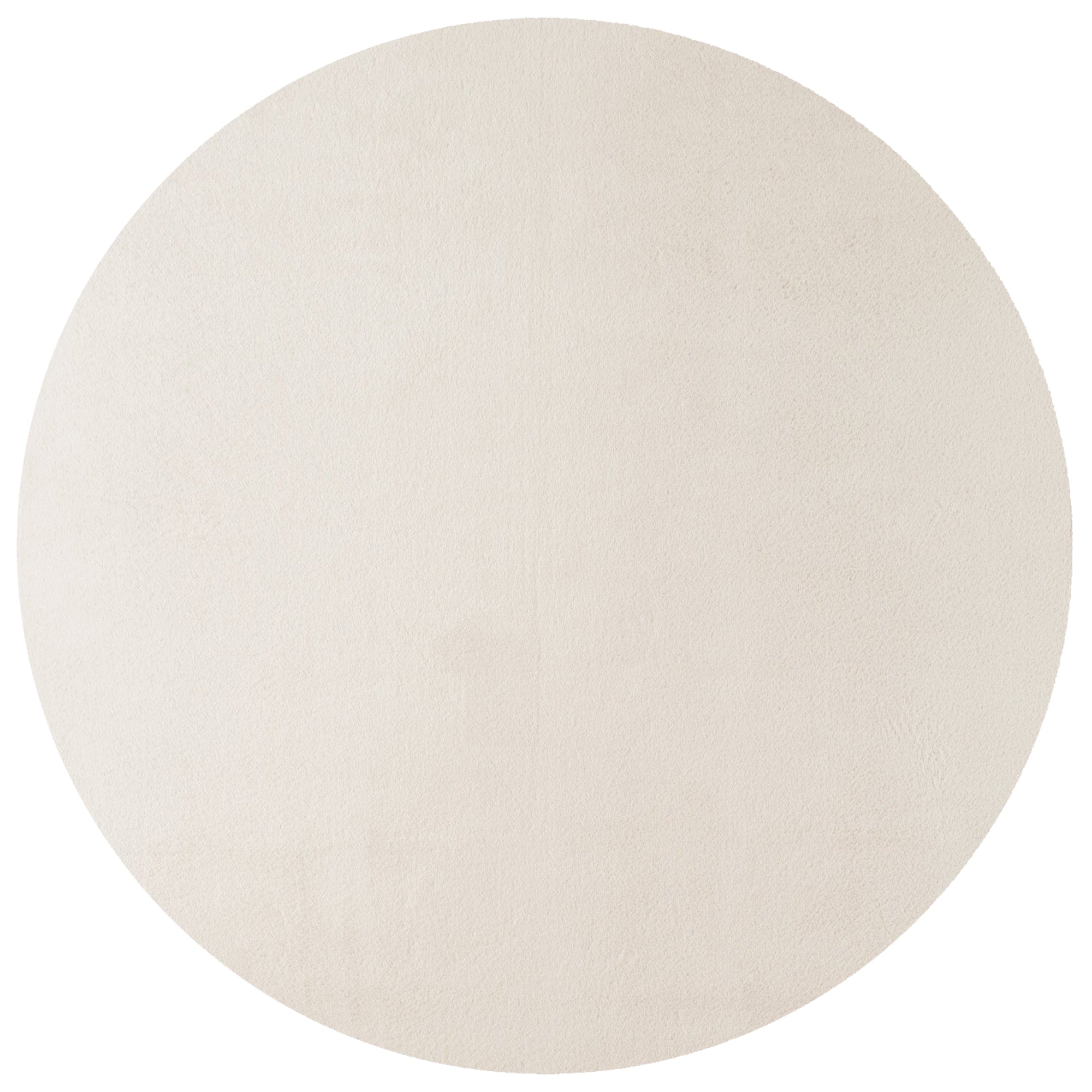 Tapis Rond à poils doux Lavable Crème – STUDIO DECO