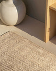 Tapis en Jute Fait Main Blanc Naturel – STUDIO DECO