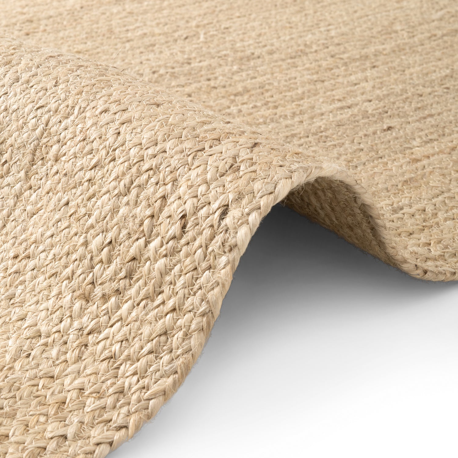 Tapis en Jute Fait Main Blanc Naturel – STUDIO DECO
