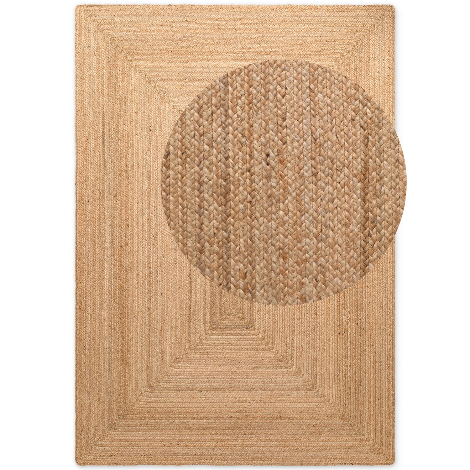 Tapis en Jute Fait Main Brun Naturel – STUDIO DECO