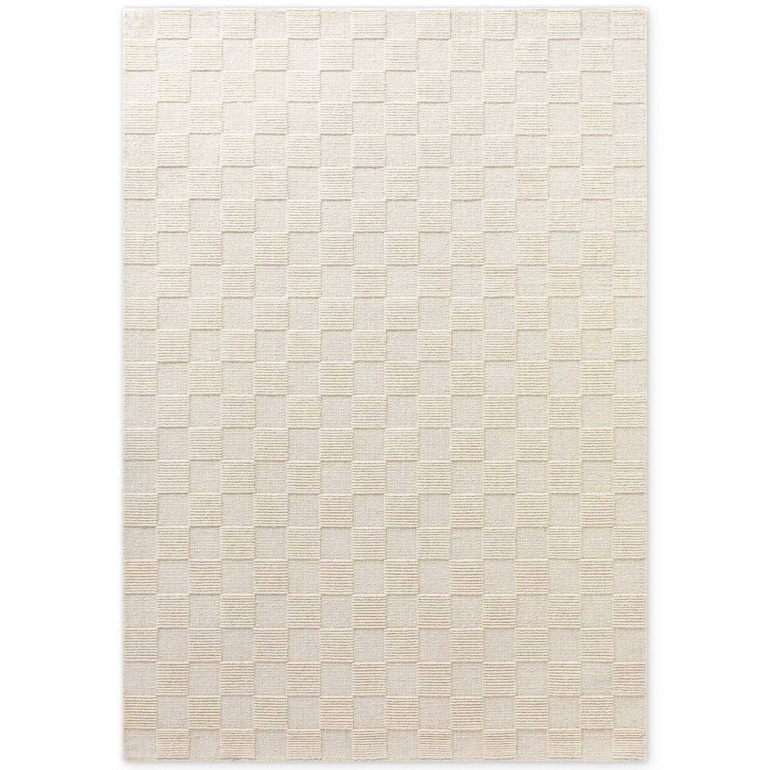 Tapis en Laine fait main Blanc Naturel – STUDIO DECO