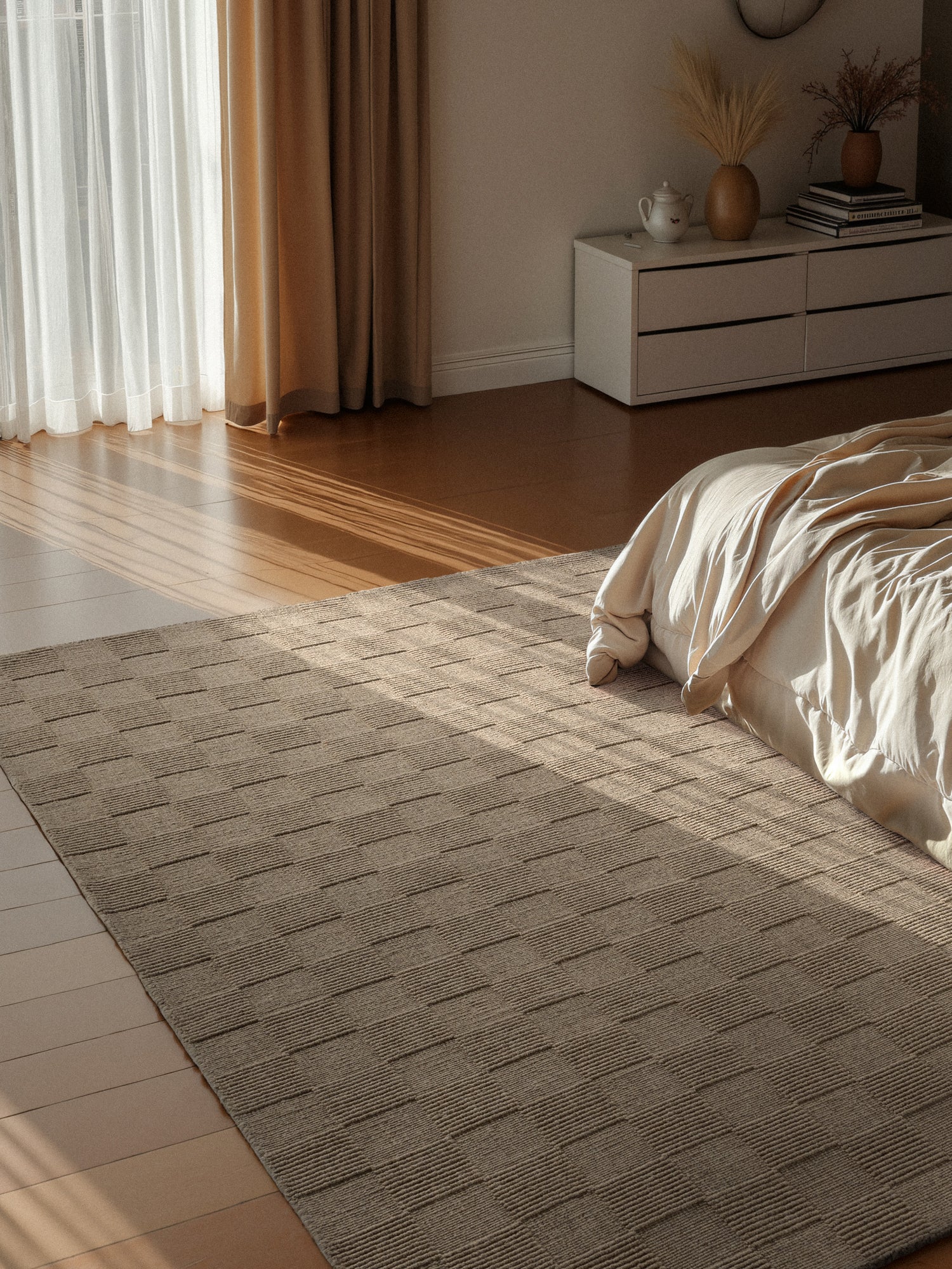 Tapis en Laine fait main Beige – STUDIO DECO