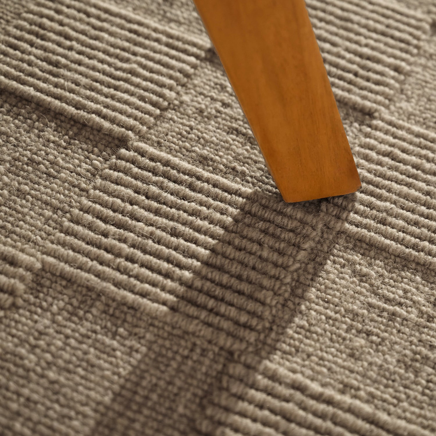 Tapis couloir en Laine fait main Beige – STUDIO DECO