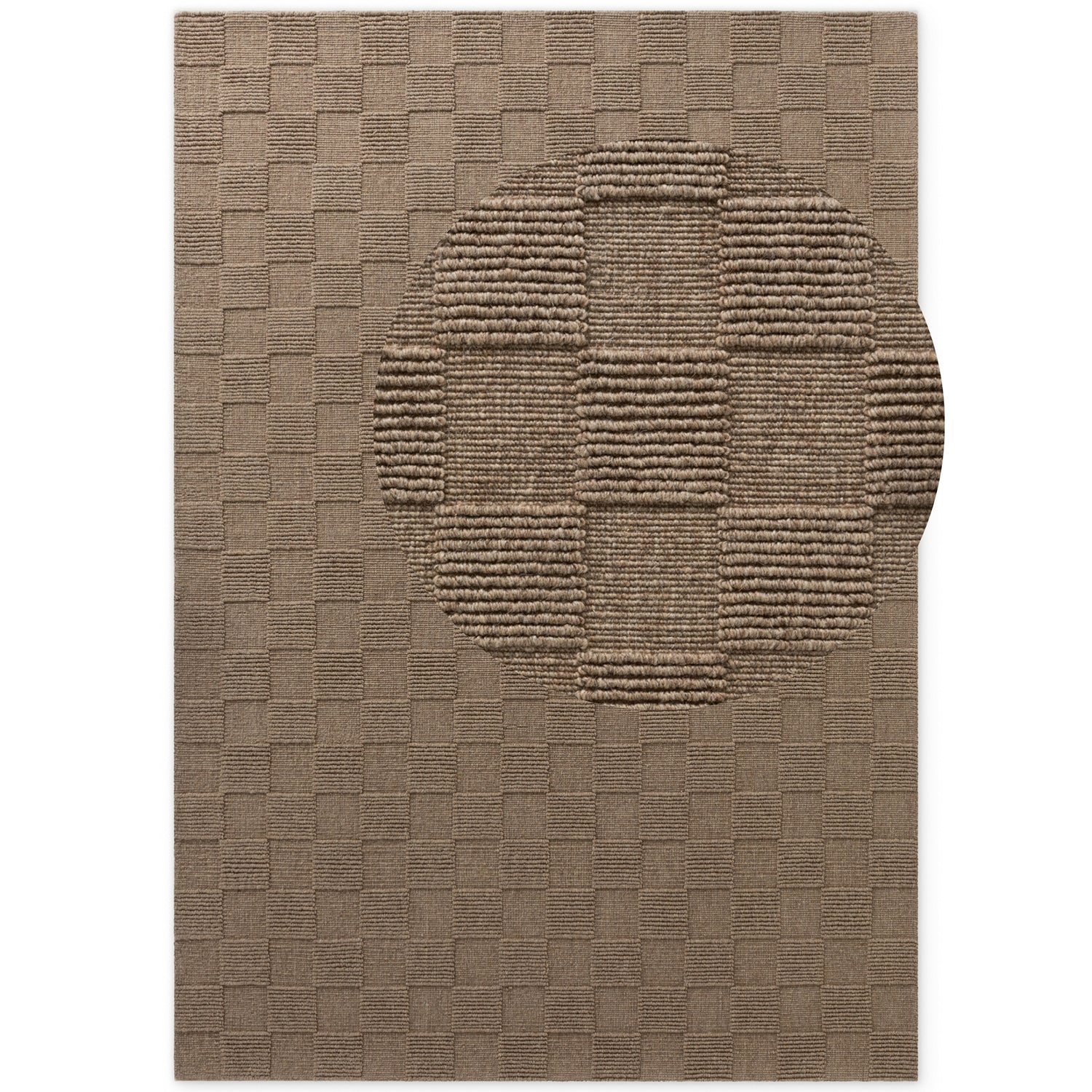 Tapis en Laine fait main Marron – STUDIO DECO
