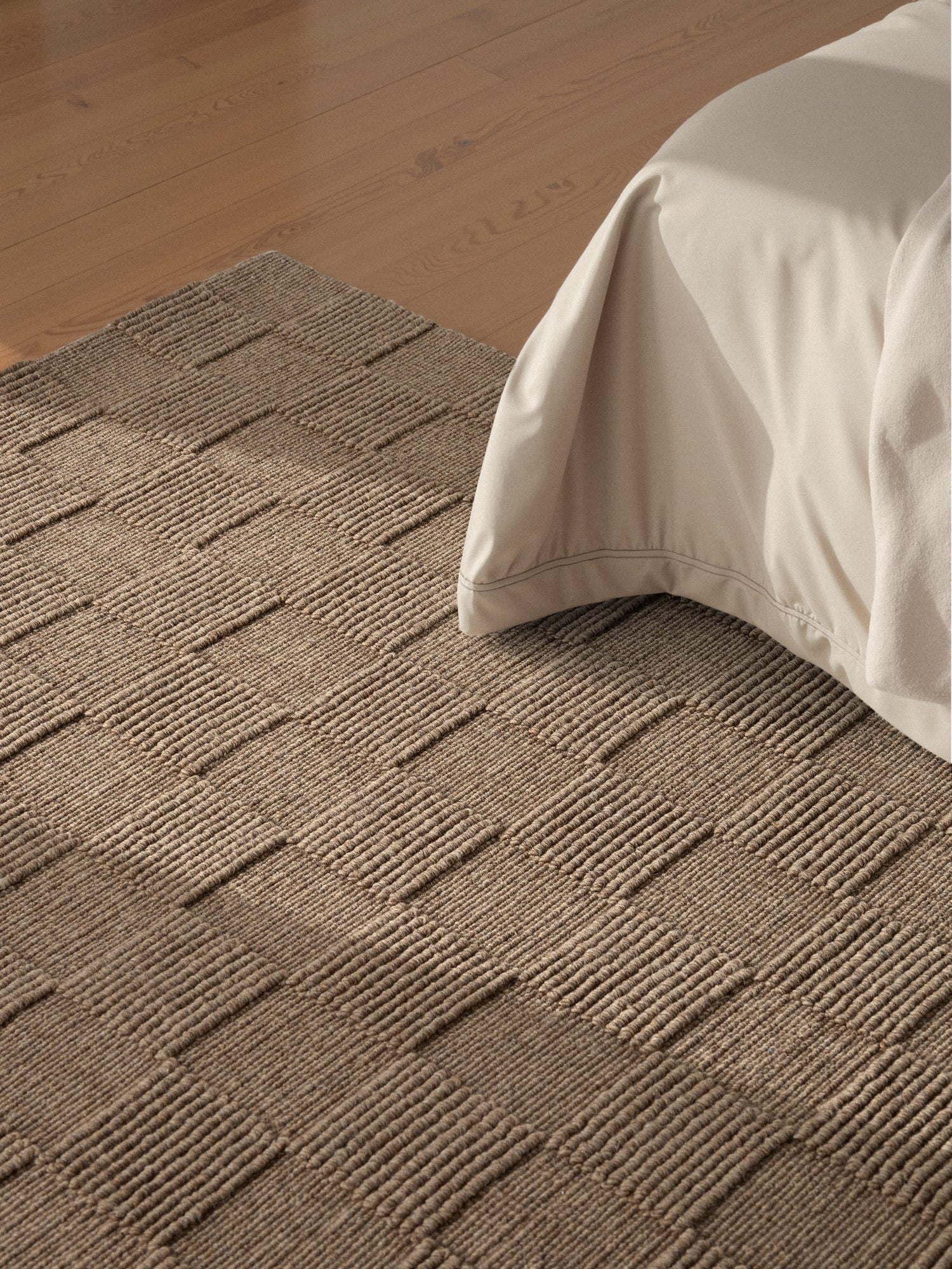Tapis en Laine fait main Marron – STUDIO DECO