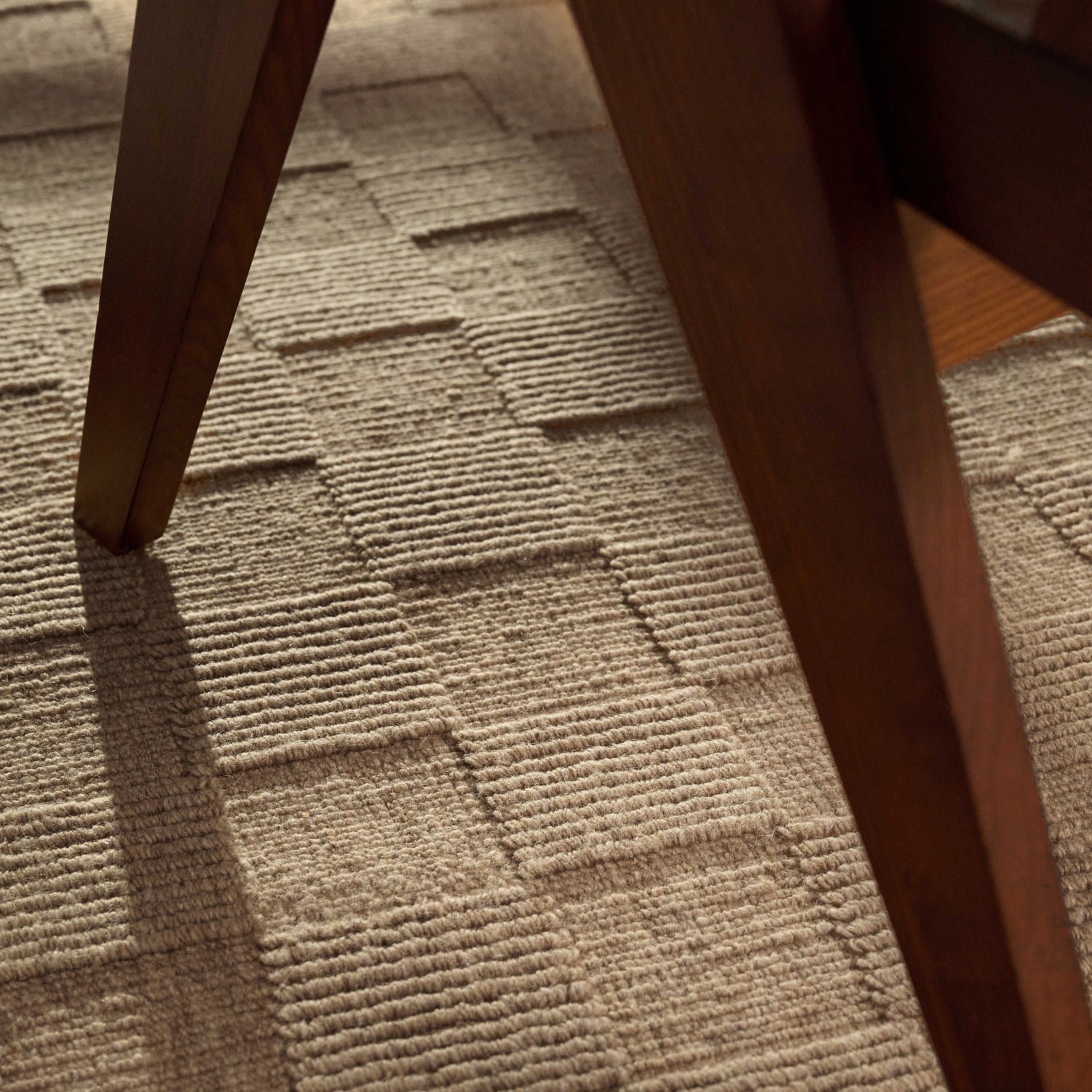 Tapis en Laine fait main Marron – STUDIO DECO