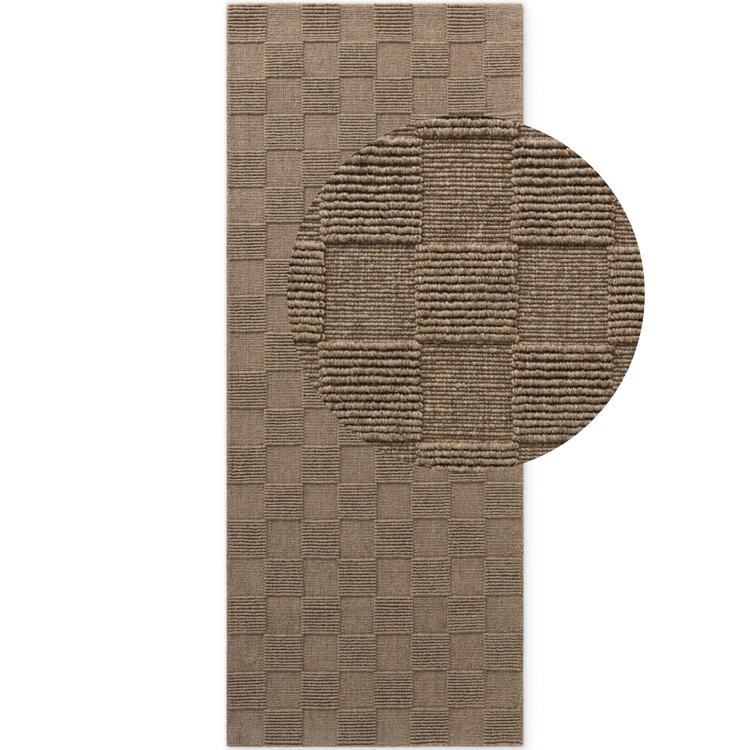 Tapis en Laine fait main Marron – STUDIO DECO