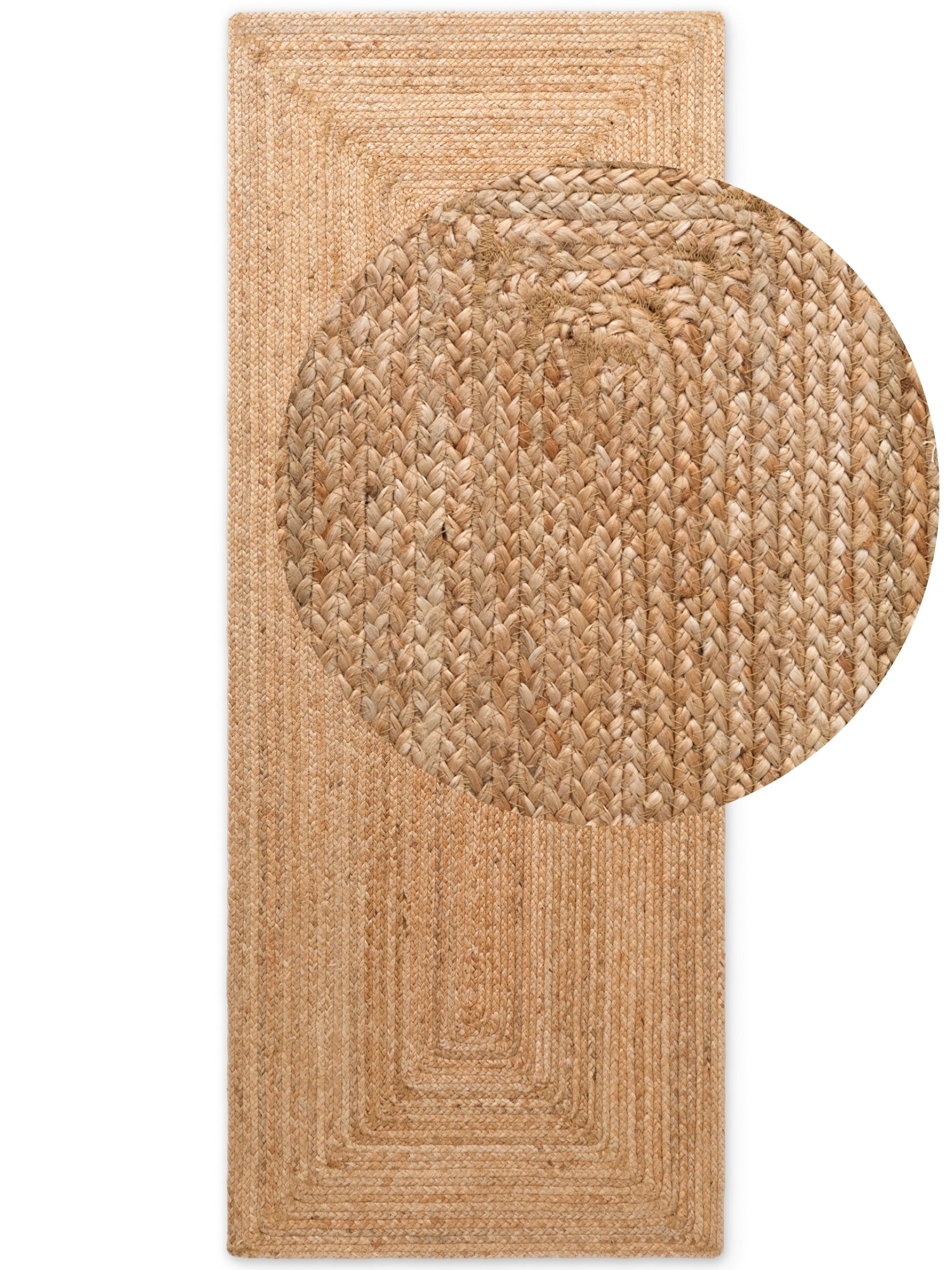 Tapis en Jute Fait Main Brun Naturel – STUDIO DECO