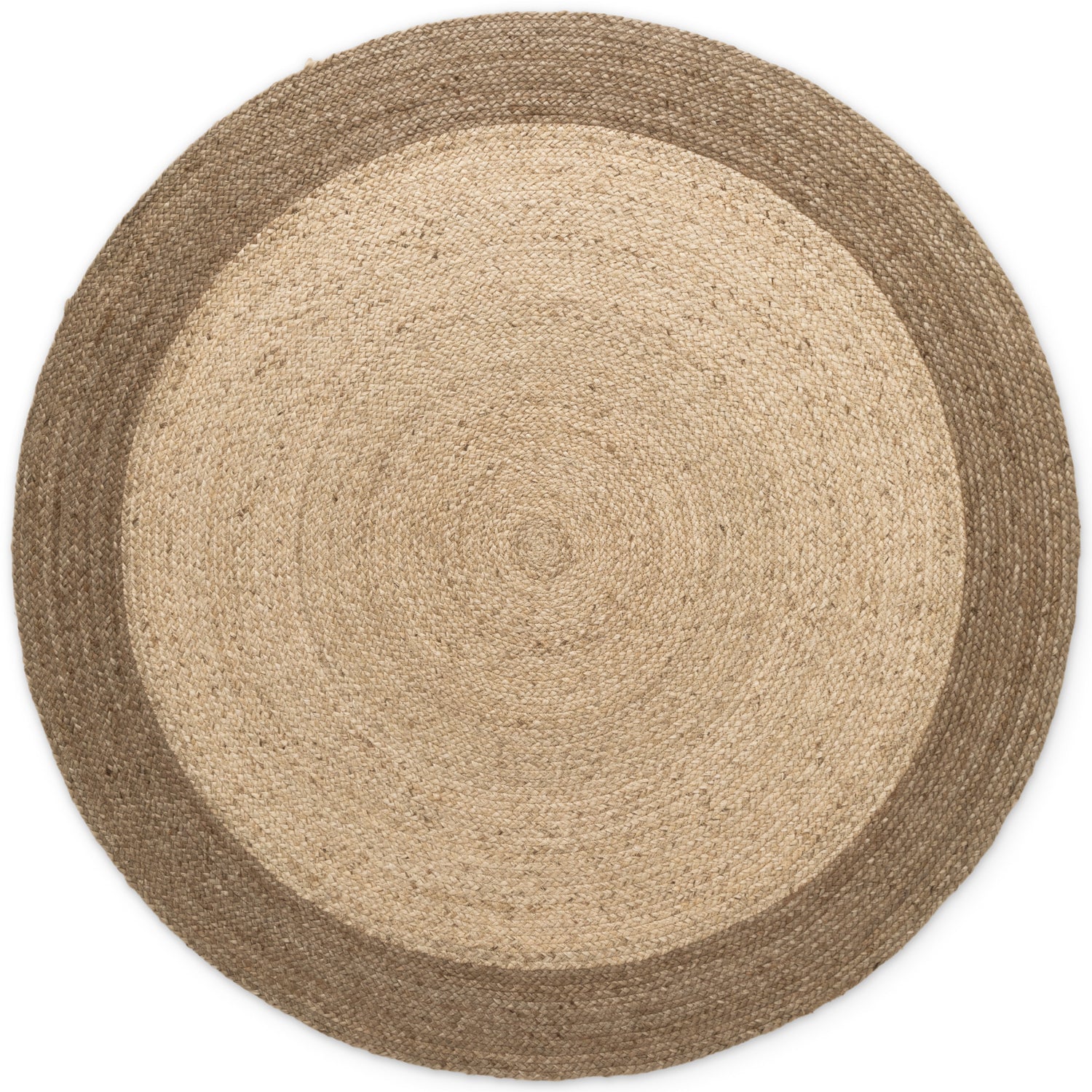 Tapis Jute Fait Main Bicolore Ivoire et Mocca – STUDIO DECO