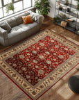 Tapis d'Orient BAHRAM Rouge – STUDIO DECO