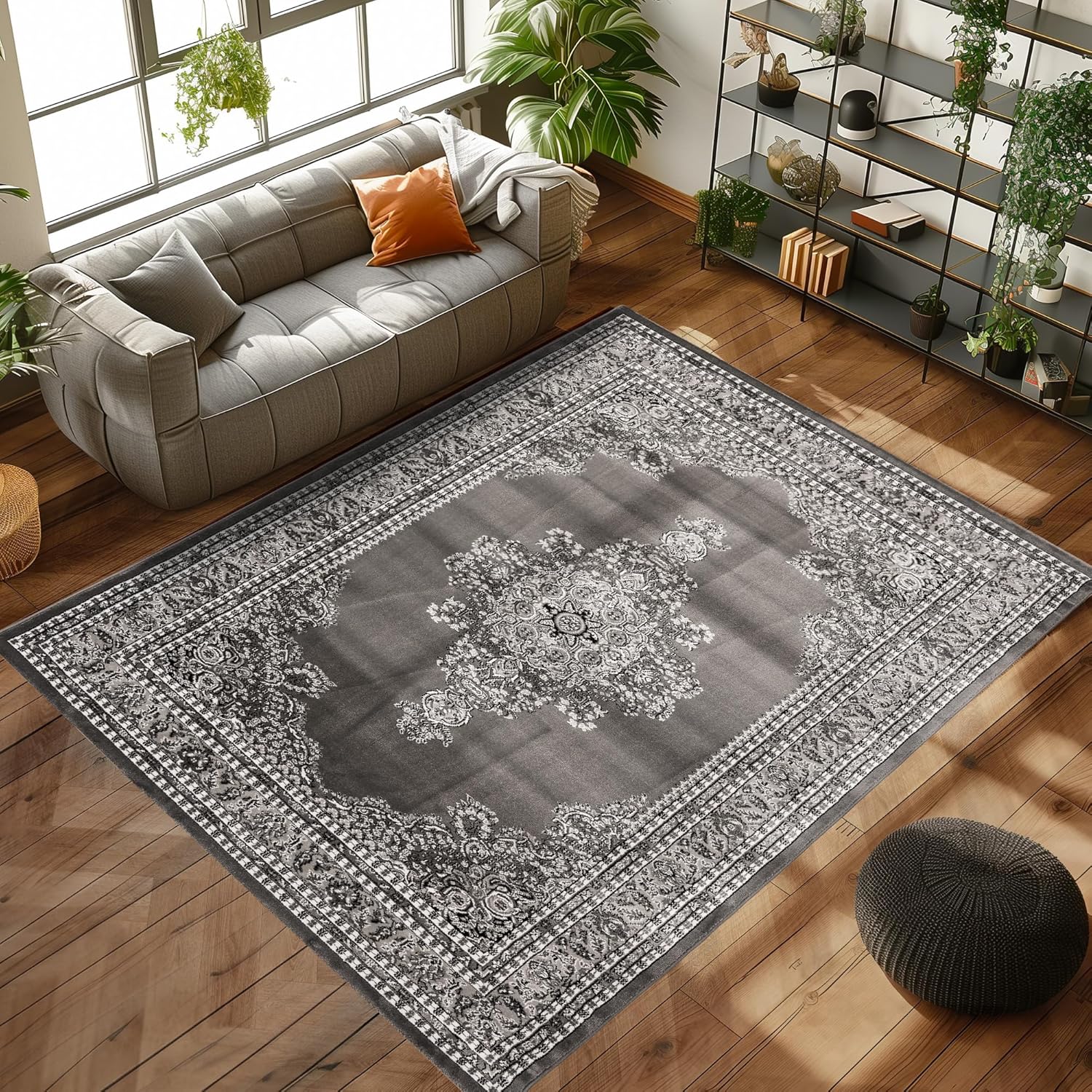 Tapis d'Orient EHSAN Gris – STUDIO DECO