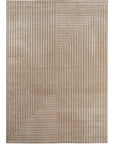 Tapis poils courts à relief NOLAN Beige – STUDIO DECO