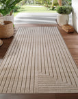 Tapis poils courts à relief NOLAN Beige – STUDIO DECO