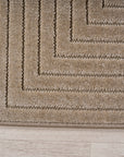 Tapis poils courts à relief NOLAN Beige – STUDIO DECO