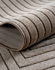 Tapis poils courts à relief NOLAN Beige – STUDIO DECO