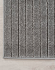 Tapis poils courts à relief NOLAN Gris – STUDIO DECO